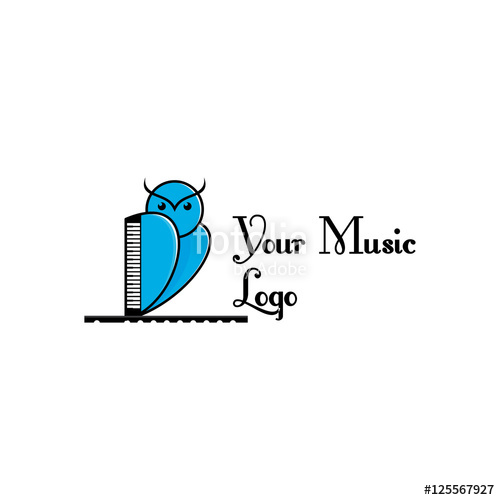 500x500 Owl Music Logo Coach Stock Image And Royalty Free Vector Files On
