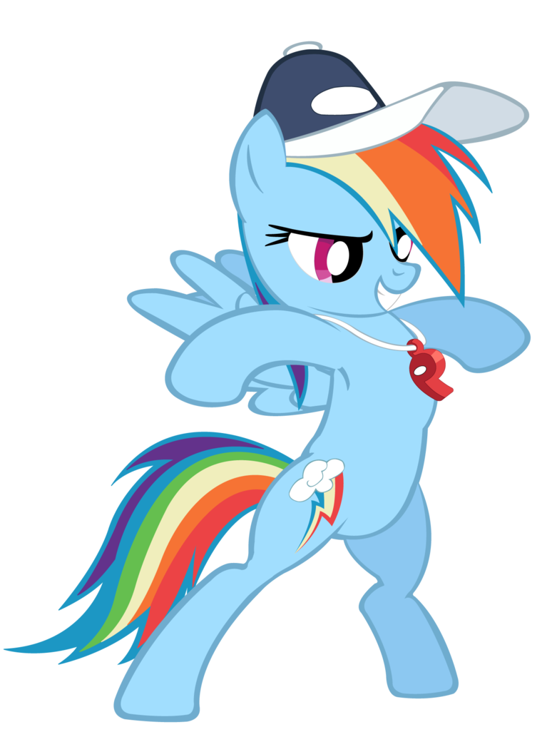 774x1033 Rainbow Dash Coach Vector. By Masterrottweiler
