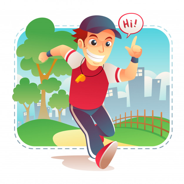 626x626 Running Coach Vector Premium Download