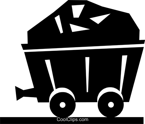 480x409 Coal Mining Car Royalty Free Vector Clip Art Illustration