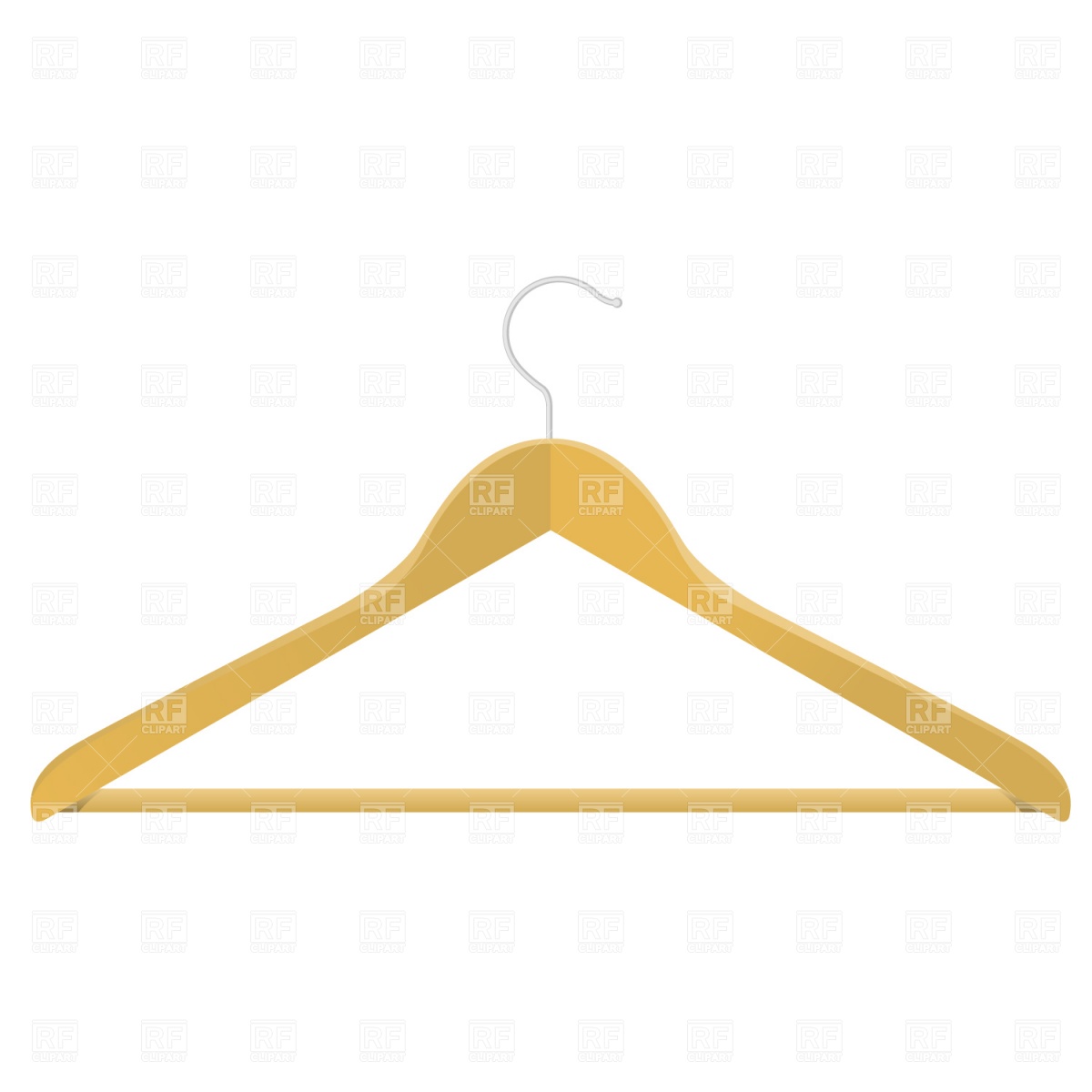 1200x1200 Wooden Clothes Hanger Vector Image Vector Artwork Of Beauty