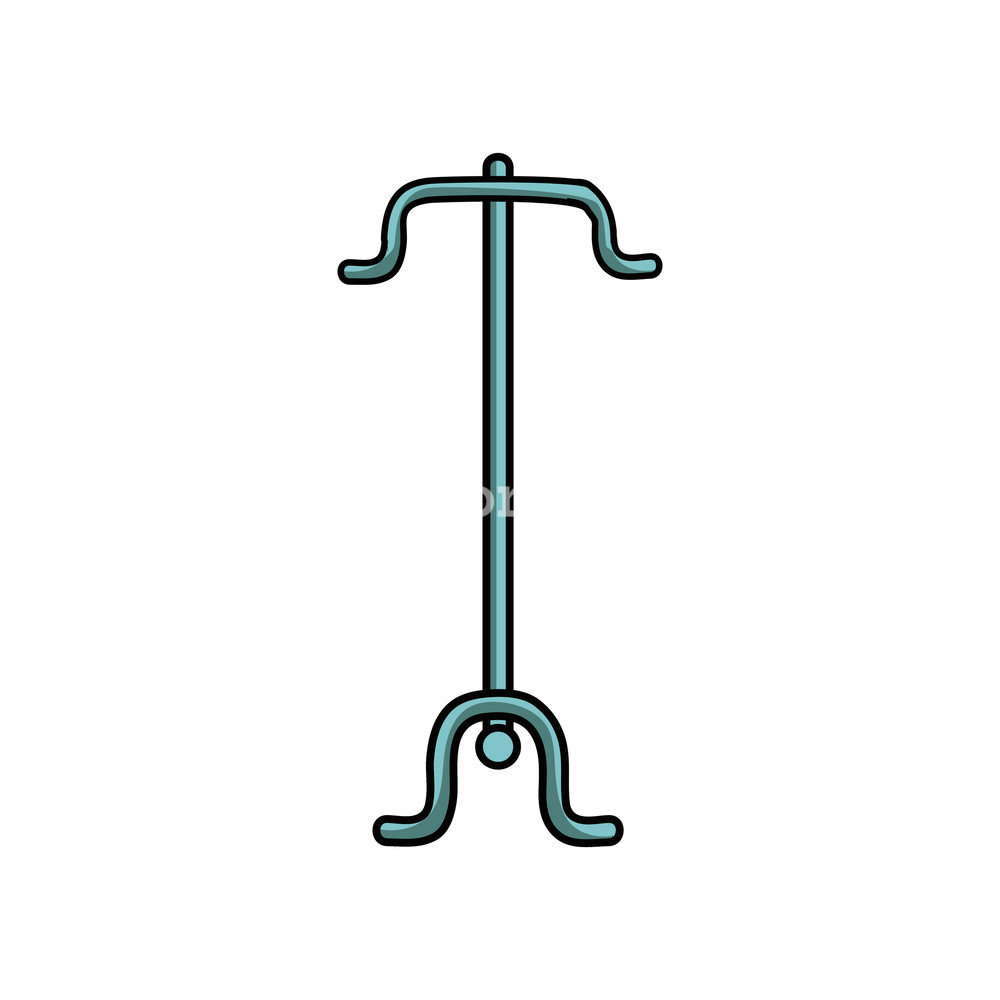 1000x1000 Coat Rack Object To Clothes Hanger Vector Illustration Royalty