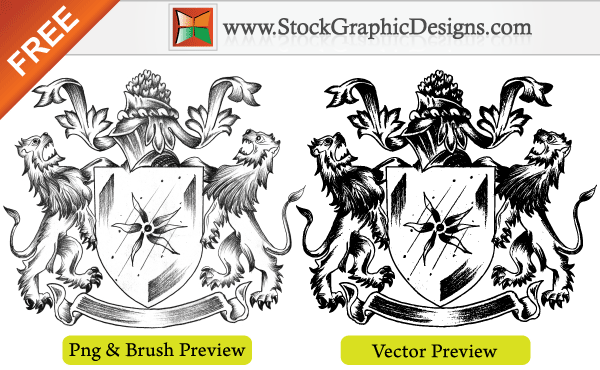 600x370 Sketchy Coat Of Arms Heraldic Shield Free Vector 123freevectors