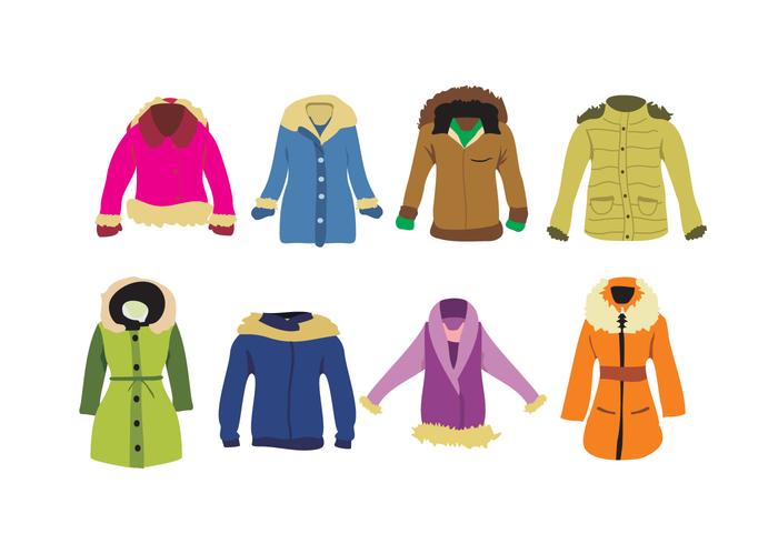 700x490 Ladies Winter Coat Vector