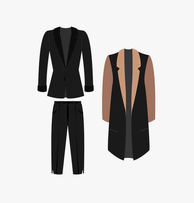 650x681 Vector Dark Female Professional Suit With Coat, Vector