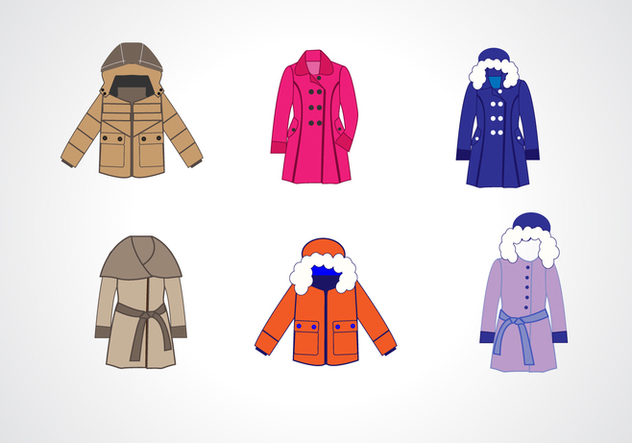 632x443 Winter Coat Collection Vector Free Vector Download 367493 Cannypic