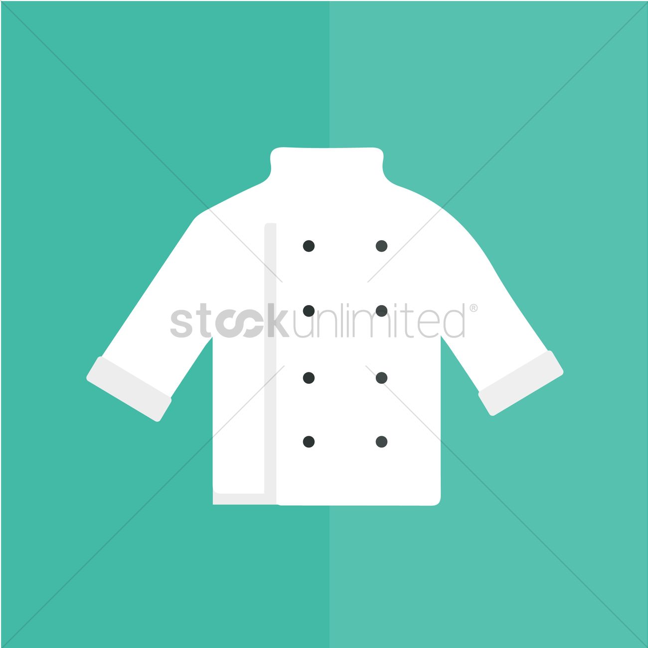 1300x1300 Chef Coat Vector Image
