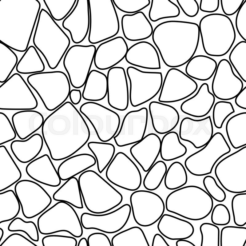 800x800 Seamless Rock Wall Abstract Pattern. Vector Illustration Stock