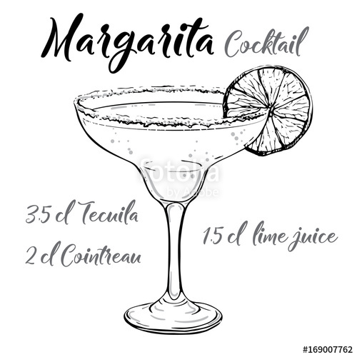 500x500 Margarita Cocktail Vector Stock Image And Royalty Free Vector