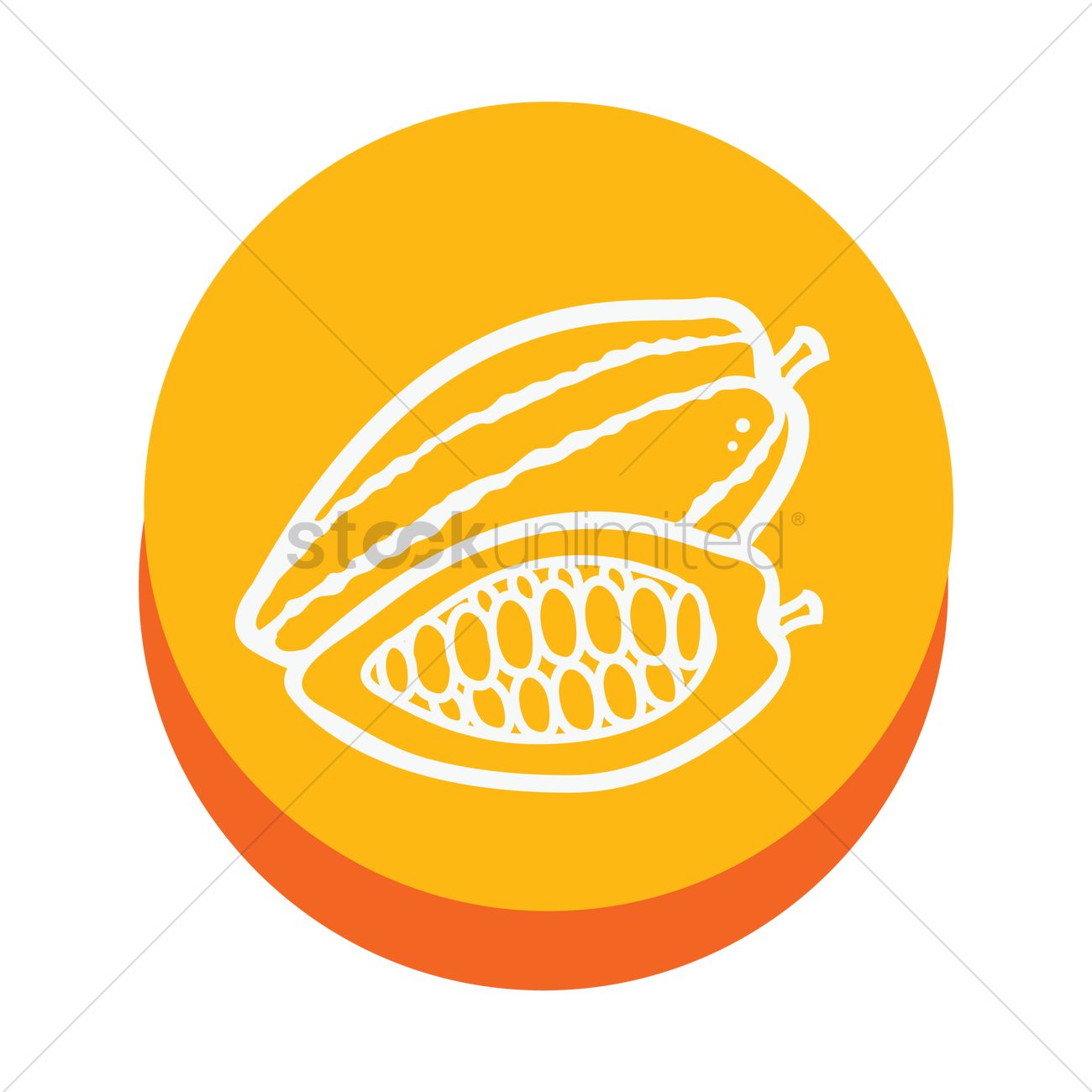 1300x1300 Free Cocoa Bean Vector Image