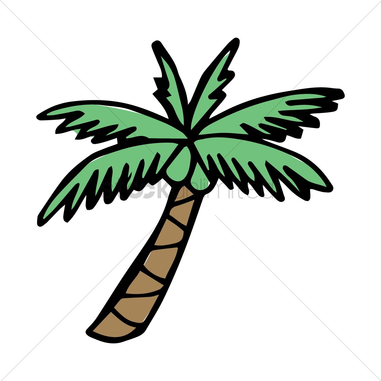 1300x1300 Coconut Tree Vector Image