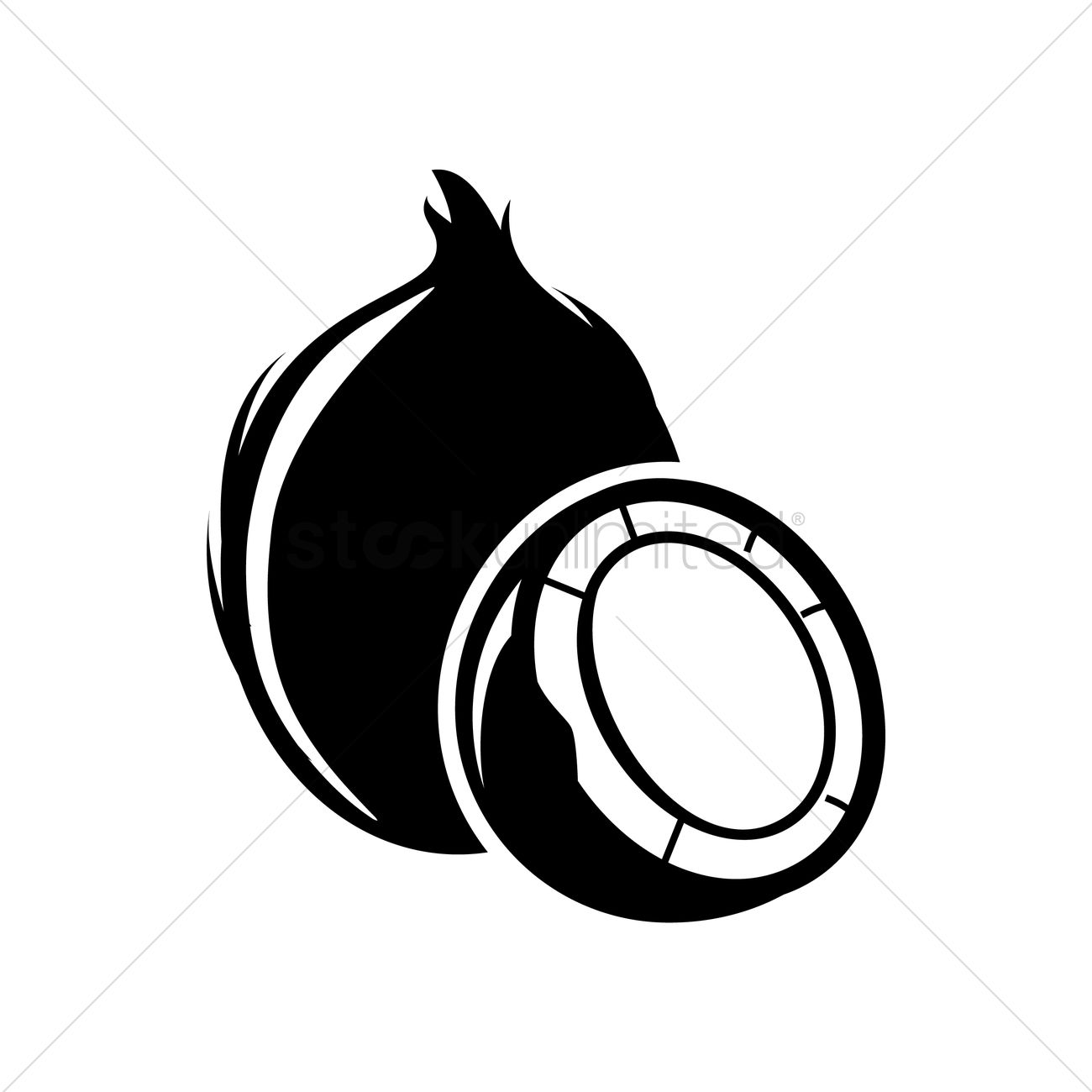 1300x1300 Coconut Vector Image