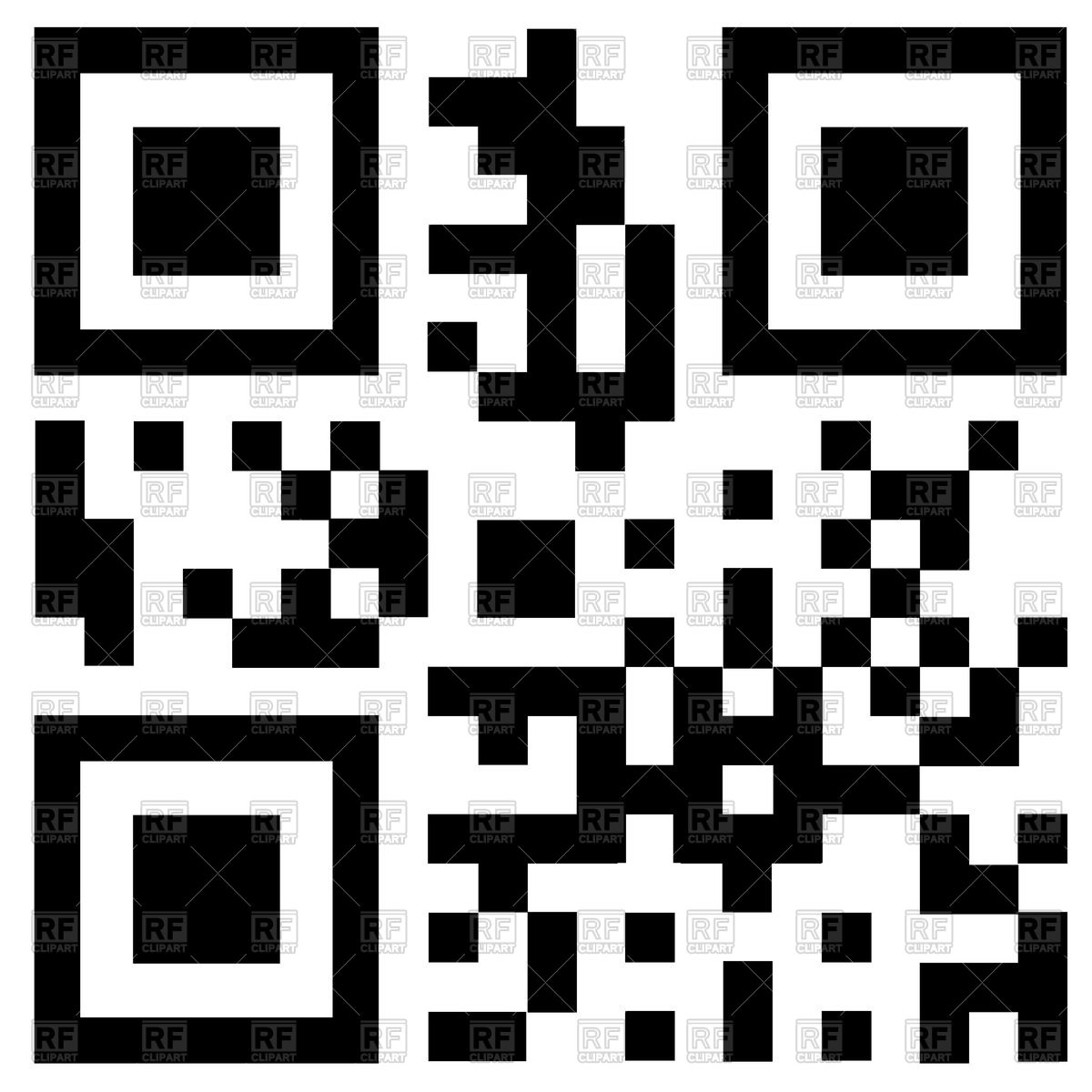 1200x1200 Qr Code Vector Image Vector Artwork Of Signs, Symbols, Maps