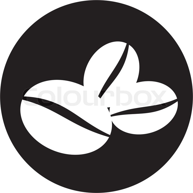 800x800 Coffee Beans Symbol Stock Vector Colourbox