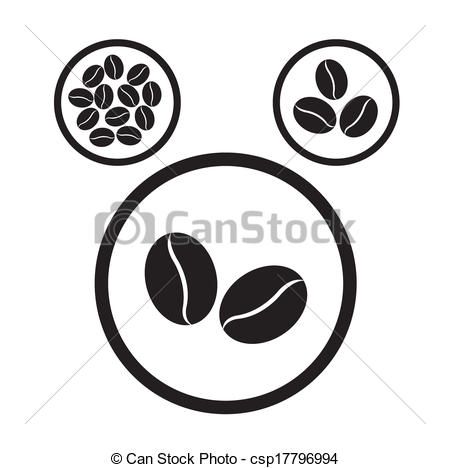 450x468 Eps Vectors Of Coffee Bean Icons Csp17796994