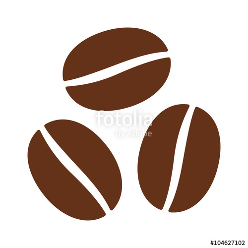 500x500 Coffee Beans Seeds Flat Color Icon For Food Apps And Websites