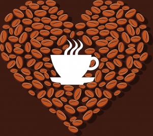 301x268 Coffee With Cup Beans Vectors Stock For Free Download About (3
