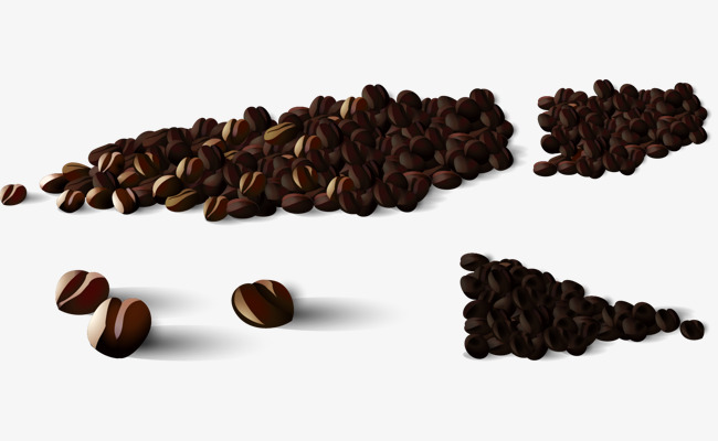 650x400 Vector Hand Painted Coffee Beans, Vector Diagram, Hand, Coffee
