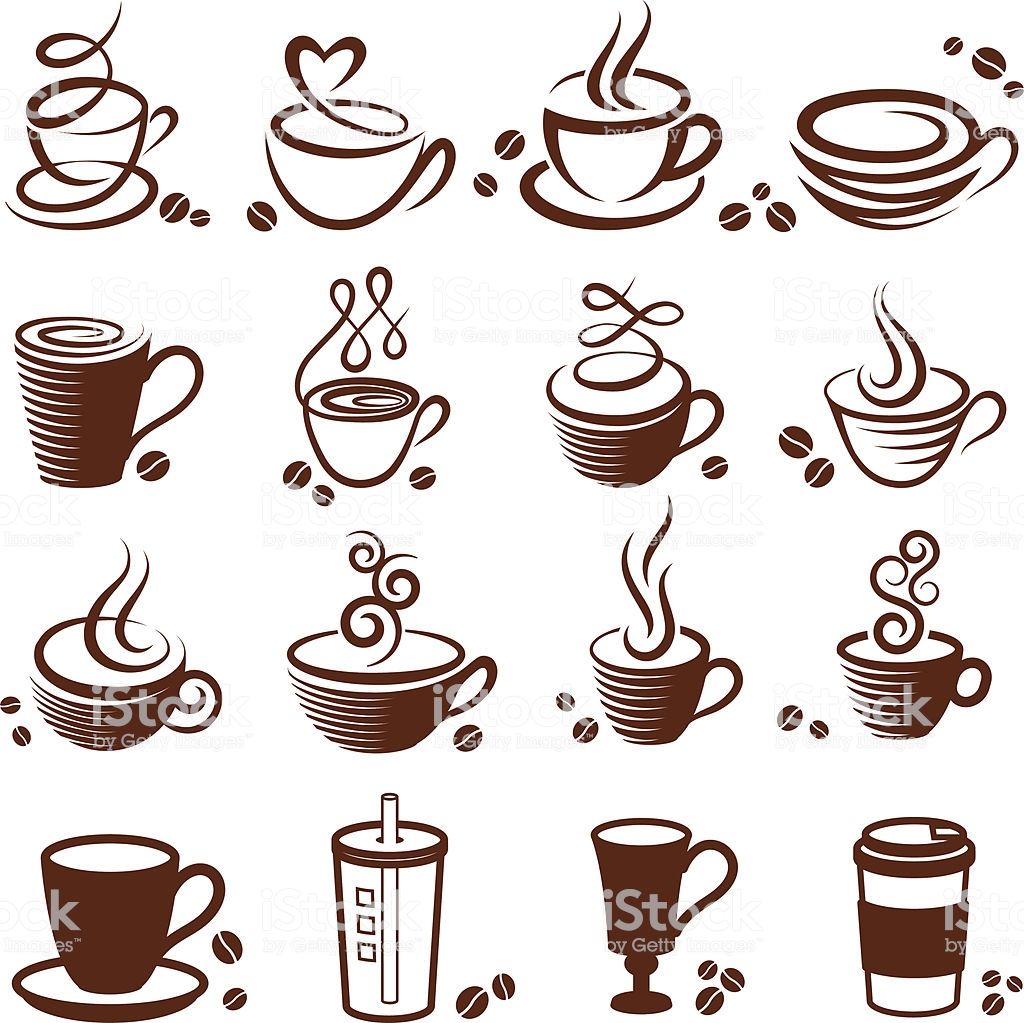 1024x1023 Coffee Cup Vector White Icon Set Aparelhos