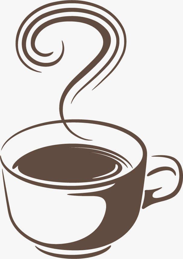 607x861 Vector Illustration Coffee Cup Flat, Cup Clipart, Coffee