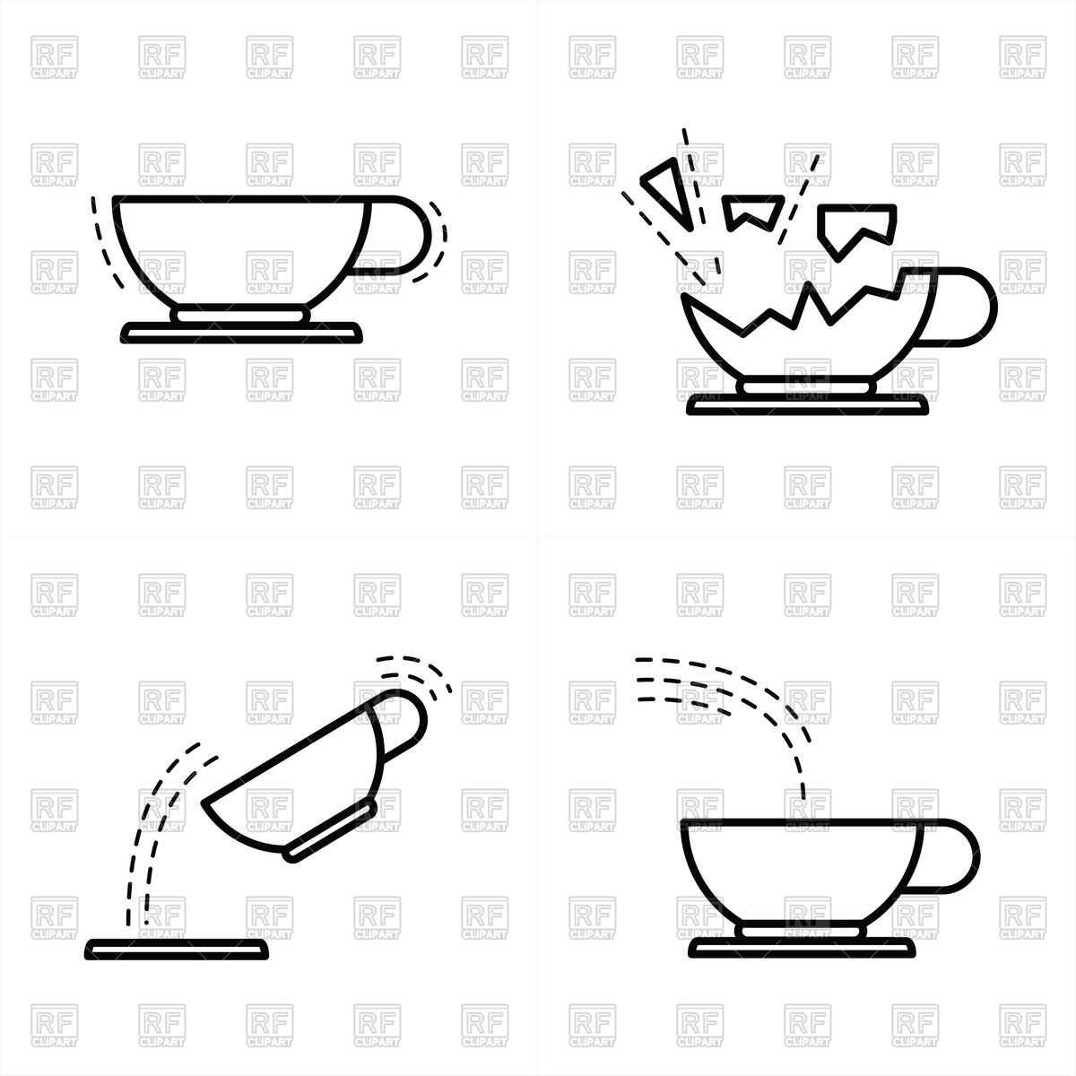 1200x1200 Coffee Cup Icon Line Style Vector Image Vector Artwork Of Food