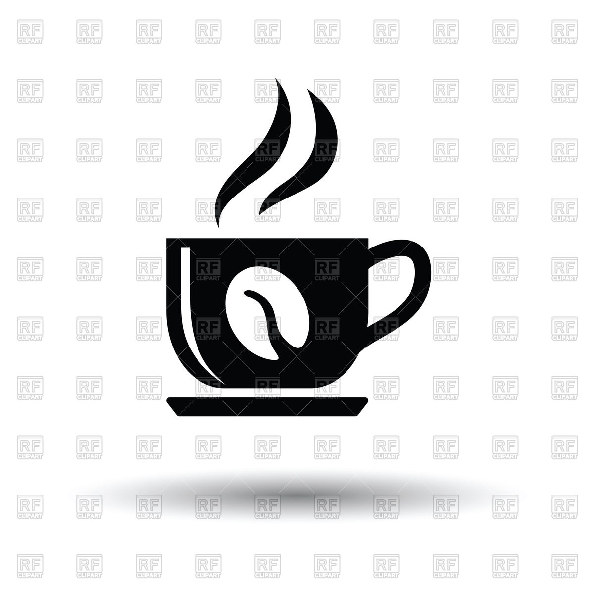 1200x1200 Coffee Cup Icon On White Background Vector Image Vector Artwork