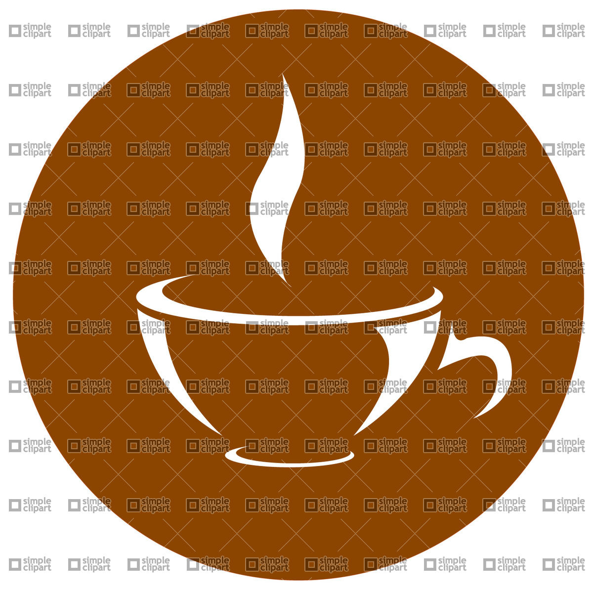 1200x1200 Symbolic Coffee Cup Icon Vector Image