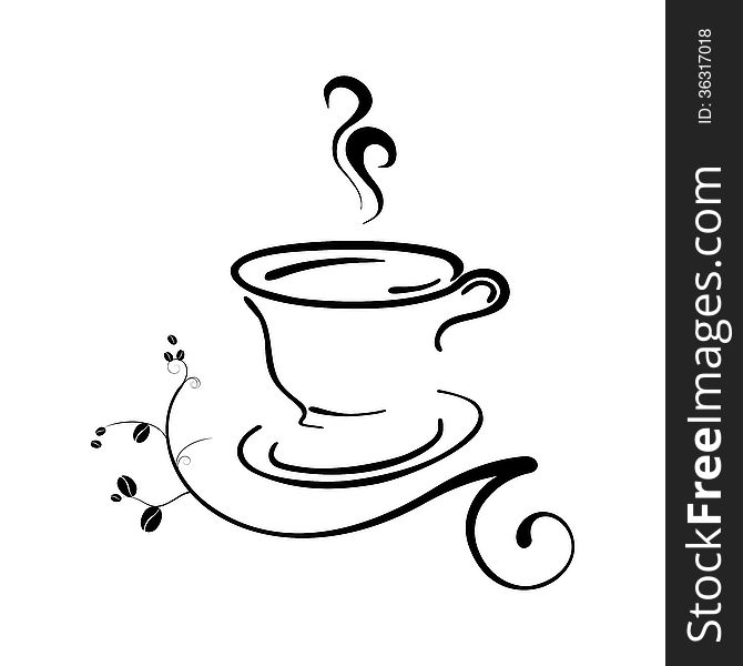 670x600 Coffee Cup Vector Illustration