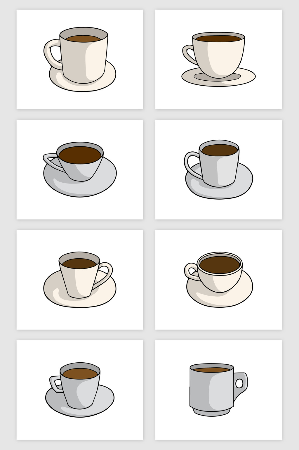 1024x1540 Hand Drawn Coffee Cup Vector Material Free Download Pikbest