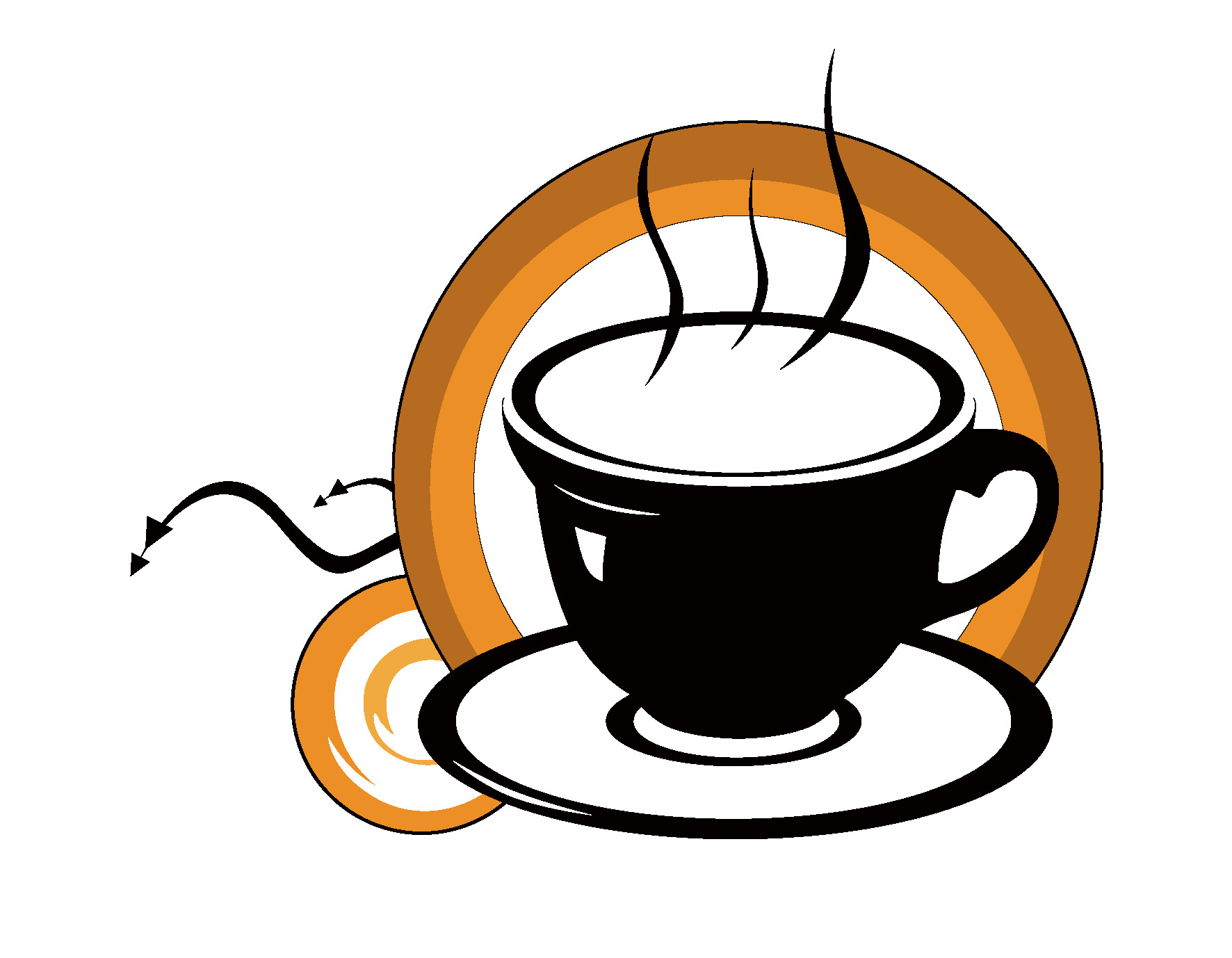 1772x1378 Cartoon Black Coffee Cup Vector Element Free Download Ai Files