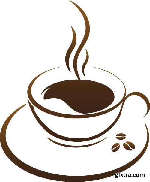 500x606 Hot Coffee Cup Vector On A White Background 10x Eps Gfxtra