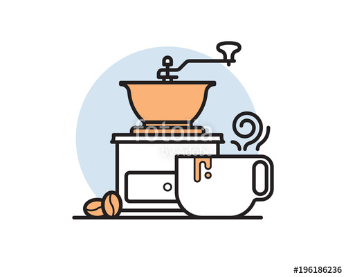 500x400 Coffee Grinder Vector Illustration Stock Image And Royalty Free