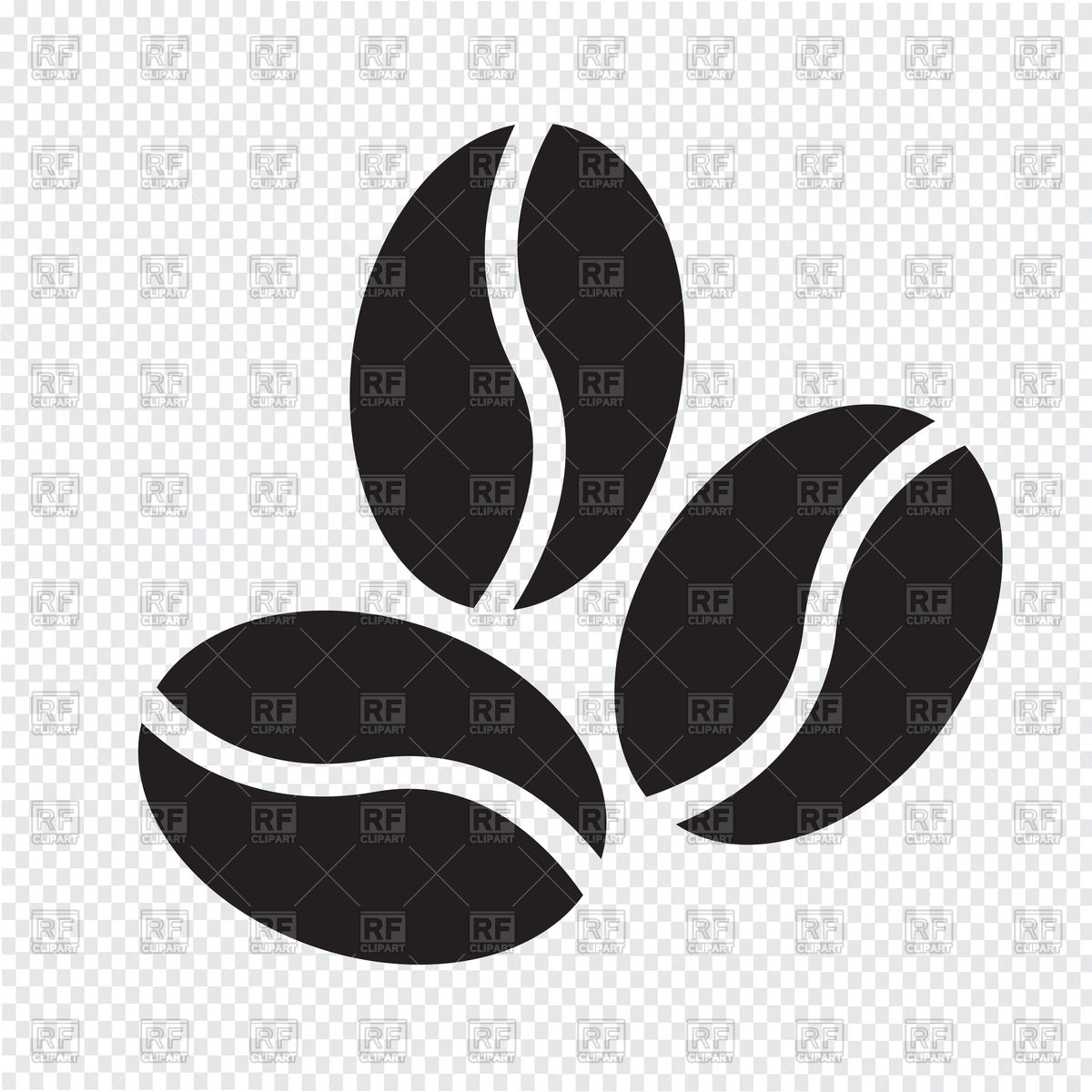 1200x1200 Coffee Beans Icon Vector Image Vector Artwork Of Signs, Symbols