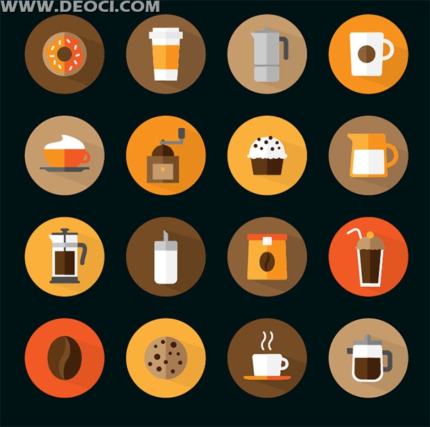 620x616 Coffee Dessert Food Vector Icon Design
