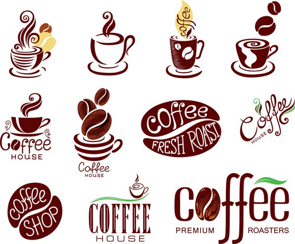 598x496 Exquisite Coffee Theme Logo Vector Graphics My Free Photoshop World