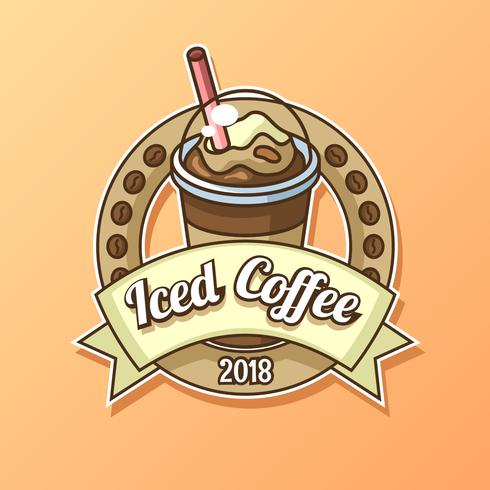 490x490 Iced Coffee Logo Vector