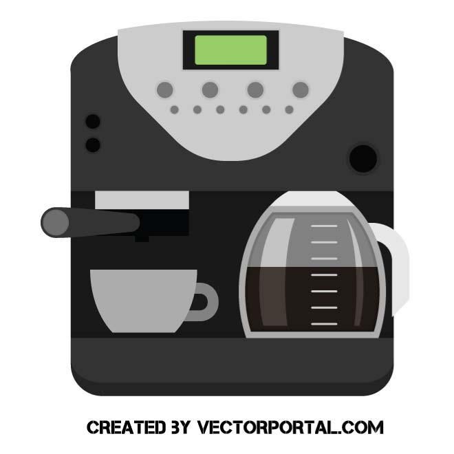 660x660 Coffee Machine Vector Image Food And Drink Vectors