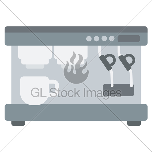 500x500 Modern Coffee Machine. Gl Stock Images