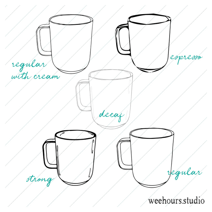 690x690 Coffee Mug Vector Pack