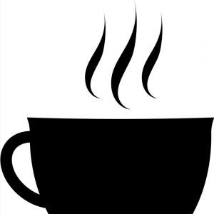 300x300 Black Silhouette Emblem Of Coffee Cup Vector Arenawp