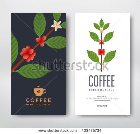 450x429 Packaging Design For A Coffee. Vector Template Package. Coffee