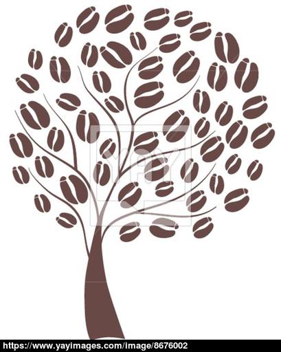 409x512 Coffee Tree Vector