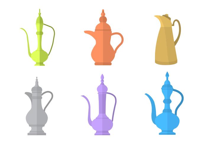 700x490 Arabic Coffee Pot Vectors