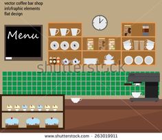236x204 Vintage Coffee Shop In Flat Style Free Vector Vintage Coffee