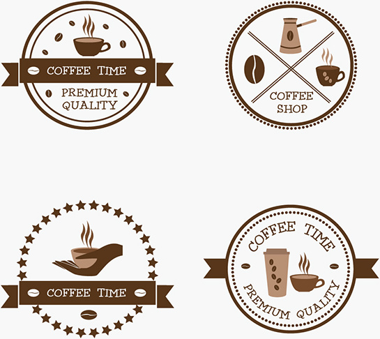 545x486 Vintage Coffee Shop Logos Free Vector In Encapsulated Postscript