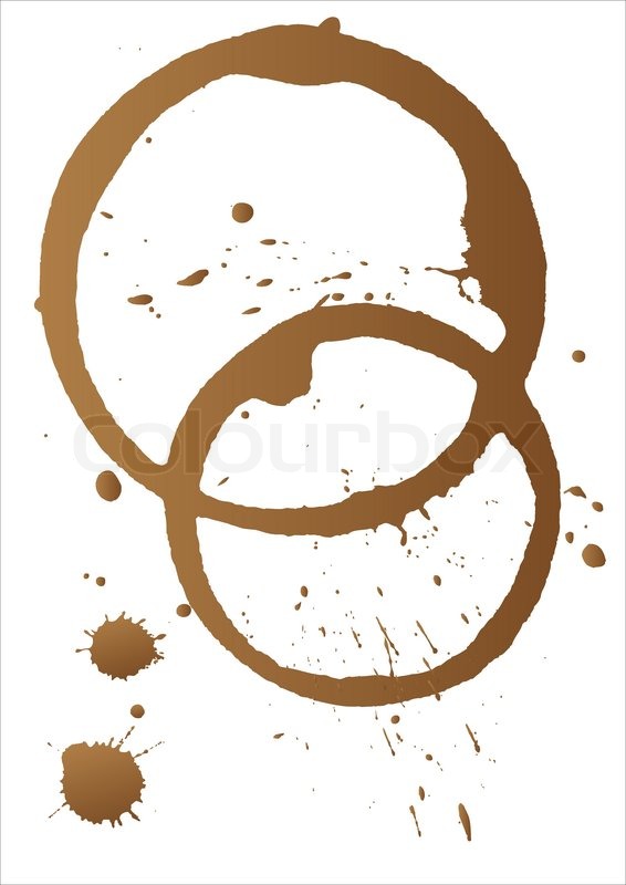 566x800 Vector Coffee Stains Stock Vector Colourbox