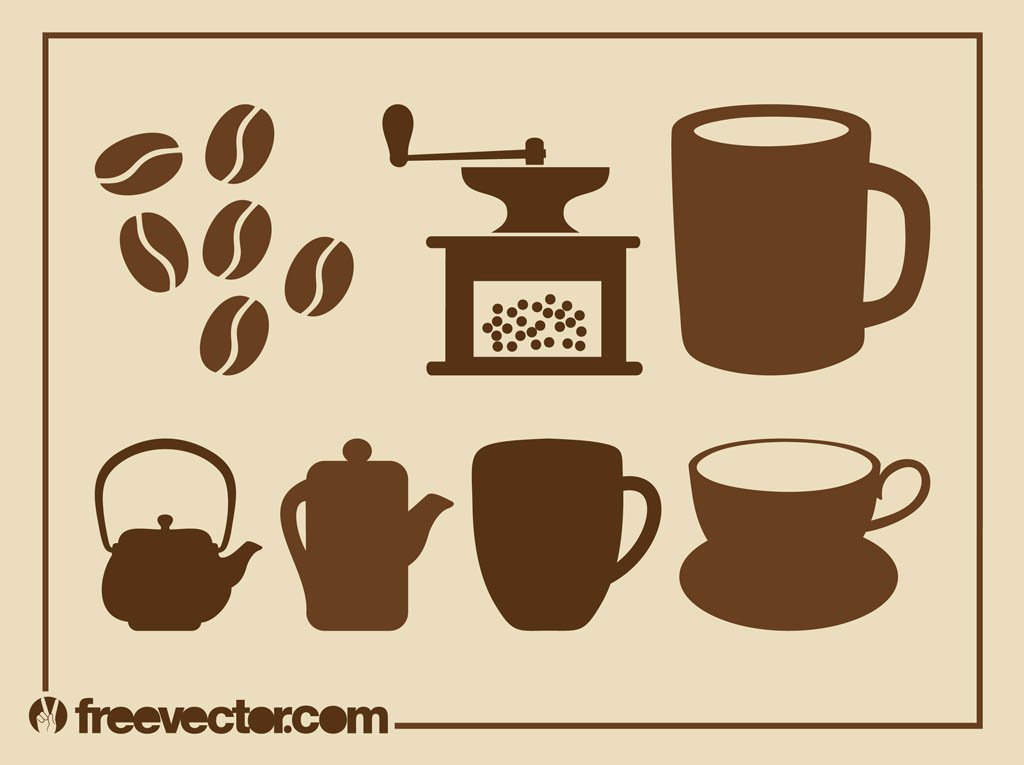 1024x765 Tea And Coffee Set Vector Art Amp Graphics