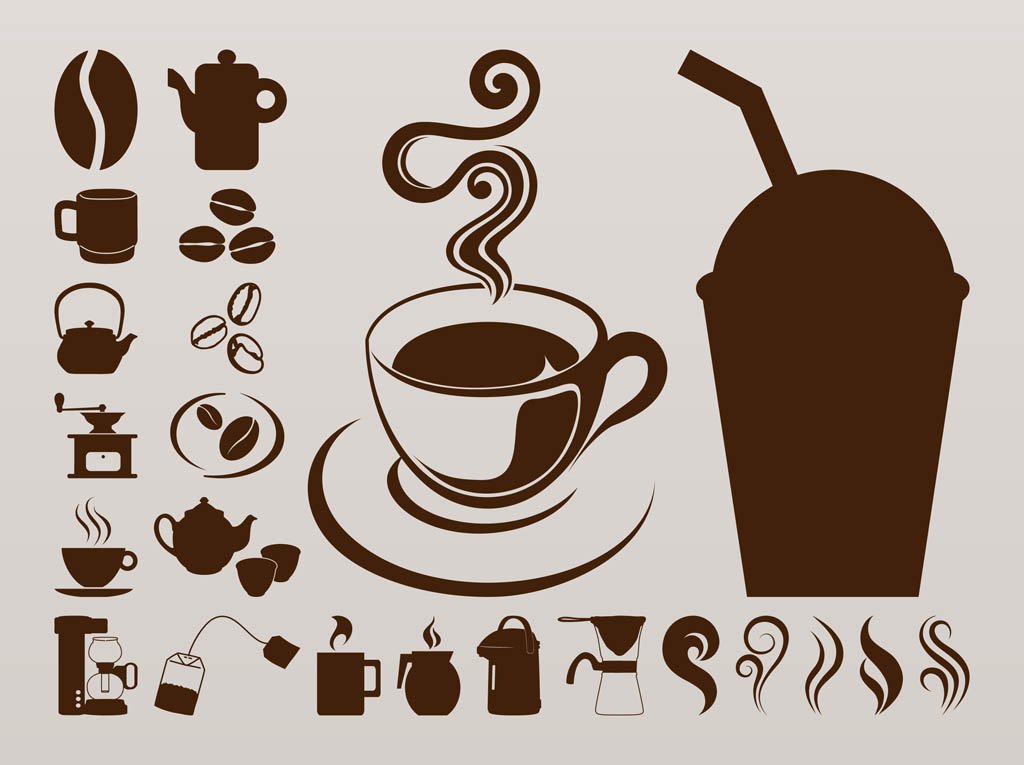 1024x765 Coffee Icons Graphics Vector Art Amp Graphics