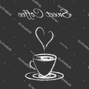 300x300 Cup Coffee Vector Art Banner Poster Sohadacouri