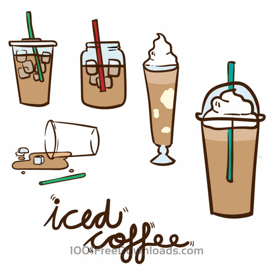 900x900 Free Vectors Iced Coffee Vector Cartoons